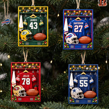 Load image into Gallery viewer, Celebrate the Season with Our Personalized Christmas Locker Room Acrylic Ornament – Perfect for Sport Lovers! Ornament PopCulturePrints
