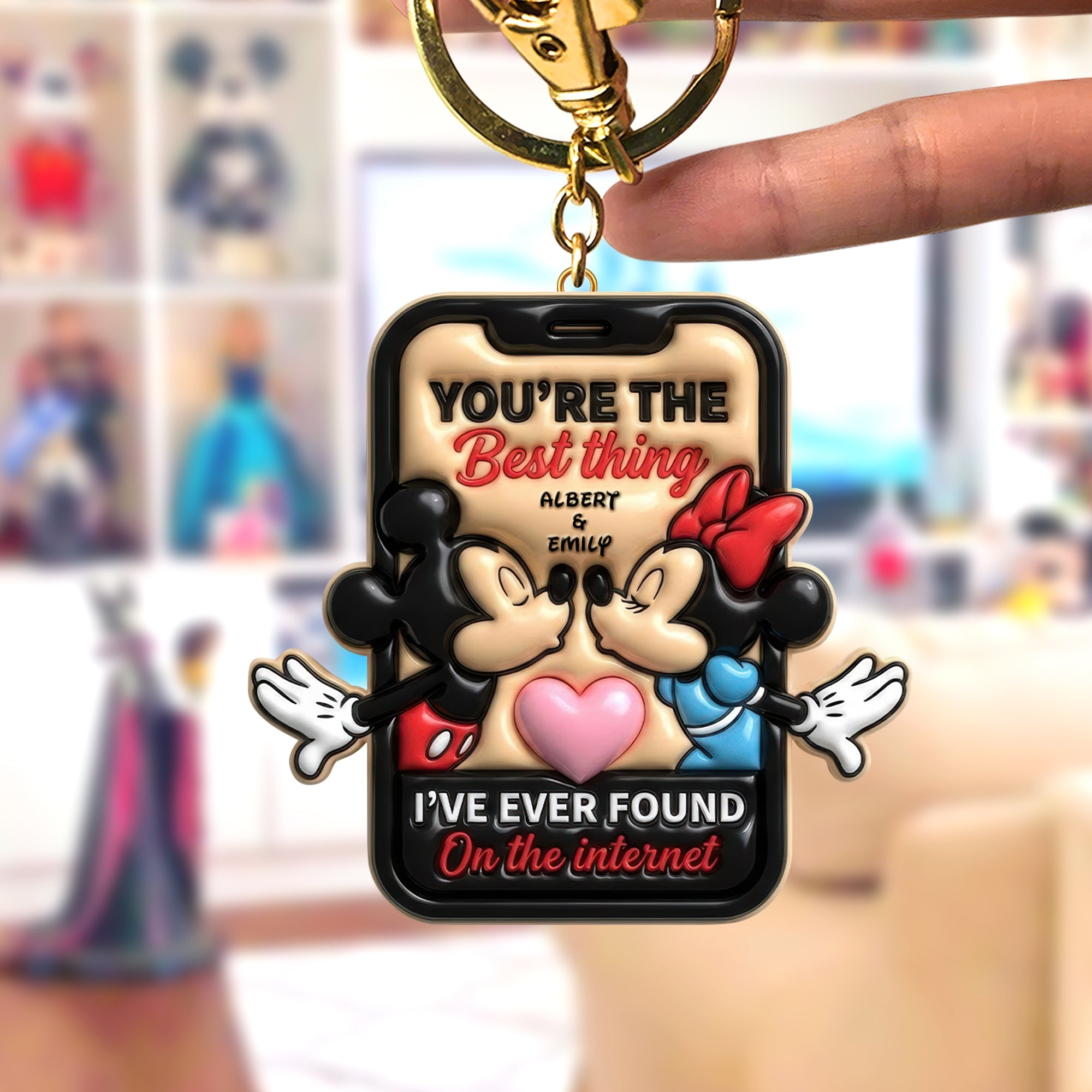 You're the Best Thing – Personalized Romantic Couple Keychain Keychains PopCulturePrints
