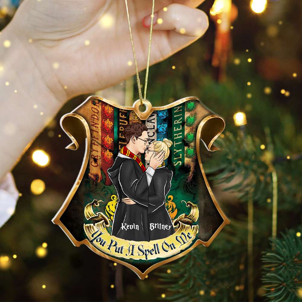 Personalized Christmas Ornament for Couples - You Put A Spell On Me