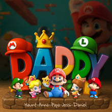 Load image into Gallery viewer, Adventure Awaits with Daddy - Personalized Acrylic Plaque, Perfect Gift for Dad and Grandpa Shaped Plaques PopCulturePrints
