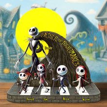 Load image into Gallery viewer, “Father of Nightmares” - Unique Personalized Nightmare Dad Plaque - Custom Gift for Fathers, Dads, and Grandpas Shaped Plaques PopCulturePrints
