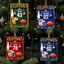 Load image into Gallery viewer, Celebrate the Season with Our Personalized Christmas Locker Room Acrylic Ornament – Perfect for Sport Lovers! Ornament PopCulturePrints
