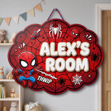 Load image into Gallery viewer, Hero Room Door Acrylic Sign - Personalized Gifts For Kid 03naqn020726 Acrylic Sign PopCulturePrints
