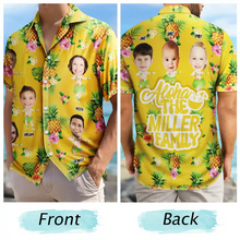 Load image into Gallery viewer, Aloha The William Family - Custom Photo Hawaiian Shirt Hawaiian Shirt PopCulturePrints
