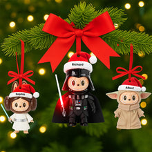 Load image into Gallery viewer, “Celebrate the Cosmos with Our Cute Space Warriors!” – Personalized Christmas Ornament, Perfect Gift for Cosmic Lovers Ornament PopCulturePrints
