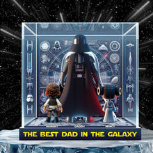 Load image into Gallery viewer, The Best Dad in the Galaxy - Personalized Acrylic Plaque Gift for Dads, Grandpas &amp; Fathers Shaped Plaques PopCulturePrints
