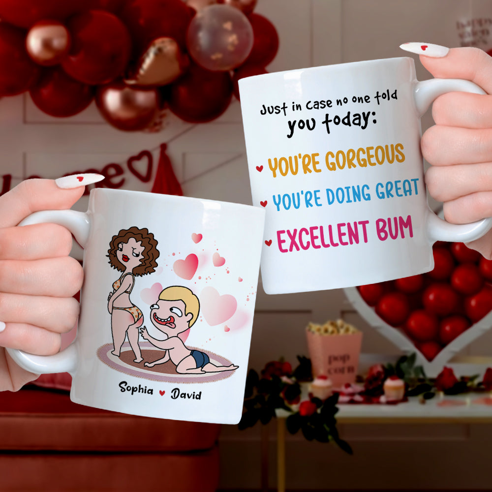 Personalized Couple Coffee Mug - You Are Gorgeous Coffee Mug PopCulturePrints