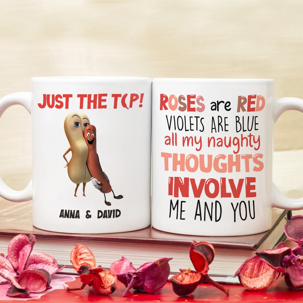 Personalized Couple Coffee Mug - All My Thoughts Involve Me and You Coffee Mug PopCulturePrints