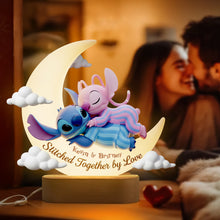 Load image into Gallery viewer, Stitched Together by Love – Personalized LED Light Gifts for Couples Led Night Light PopCulturePrints
