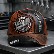 Load image into Gallery viewer, No Other Dad Can Measure Up - Personalized Top Handy Dad Classic Cap - Unique Gift for Dads and Grandpas Caps PopCulturePrints
