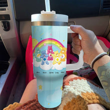 Load image into Gallery viewer, Personalized Cartoon Rainbow Bears Tumbler for Moms Tumbler Cup PopCulturePrints
