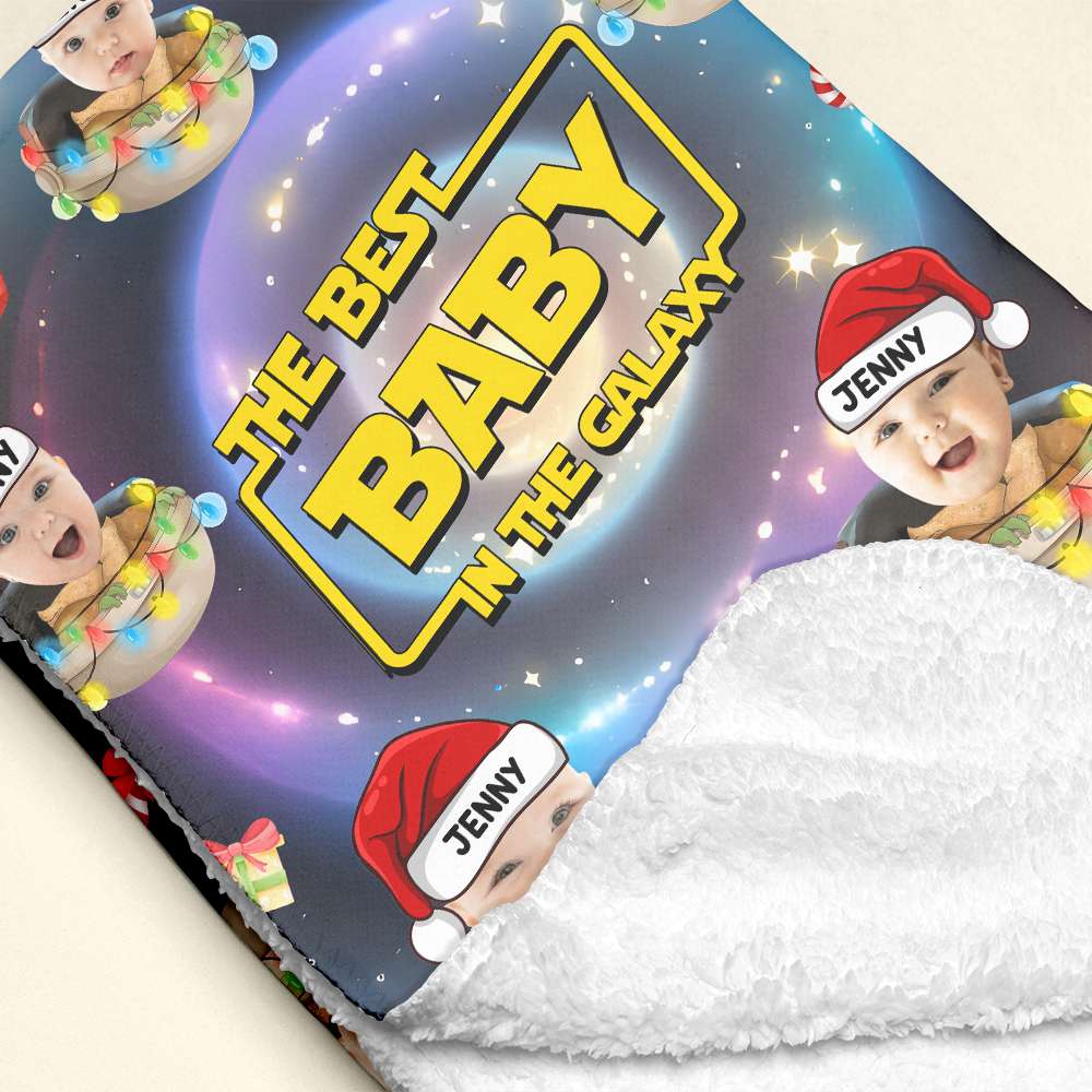 Personalized Galaxy Baby Fleece Blanket Blanket PopCulturePrints