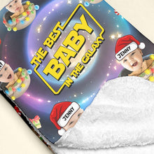 Load image into Gallery viewer, Personalized Galaxy Baby Fleece Blanket Blanket PopCulturePrints

