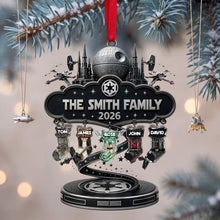 Load image into Gallery viewer, “Celebrate the Season with Personalized Joy” - Warriors Merry Christmas Stockings Acrylic Ornament - Custom Christmas Gift for Family and Friends
