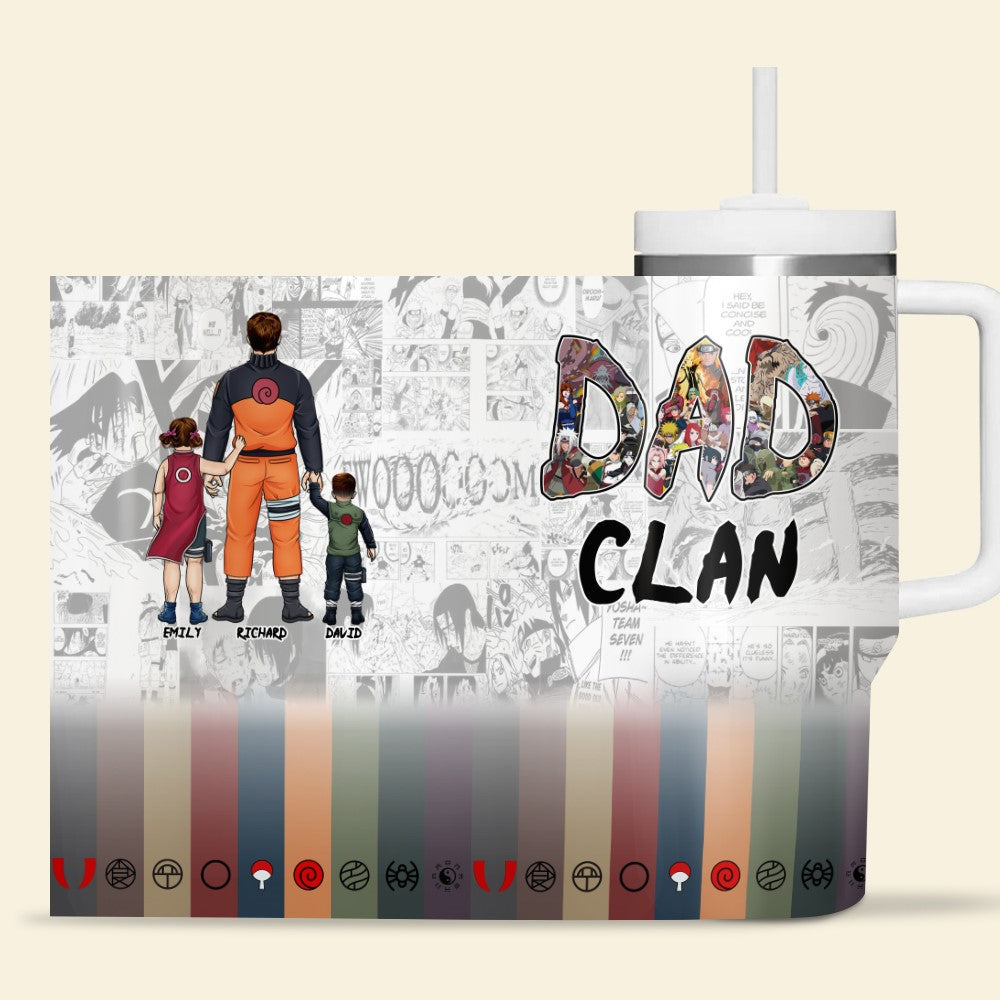 Personalized Anime Dad Tumbler - Custom Father's Day Gift Tumbler Cup PopCulturePrints