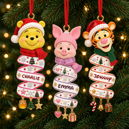 Cute Christmas Ornament With Name - Personalized Gift for Kids and Family Ornament PopCulturePrints