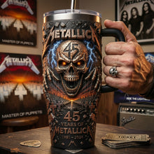 Load image into Gallery viewer, Celebrate 45 Years of Metallica with a Personal Touch - Skull 40oz Tumbler Handle
