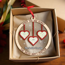 Load image into Gallery viewer, Personalized Family Christmas Ornament - Heart Map Design Ornament PopCulturePrints
