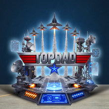 Load image into Gallery viewer, "Top Dad: The Ultimate Sky Commander" - Personalized Light Box for Dads, Grandpas &amp; More Light Box PopCulturePrints
