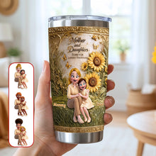Load image into Gallery viewer, Forever Linked Mom &amp; Daughter Tumbler - A Personalized Gift for Moms and Daughters Tumbler Cup PopCulturePrints
