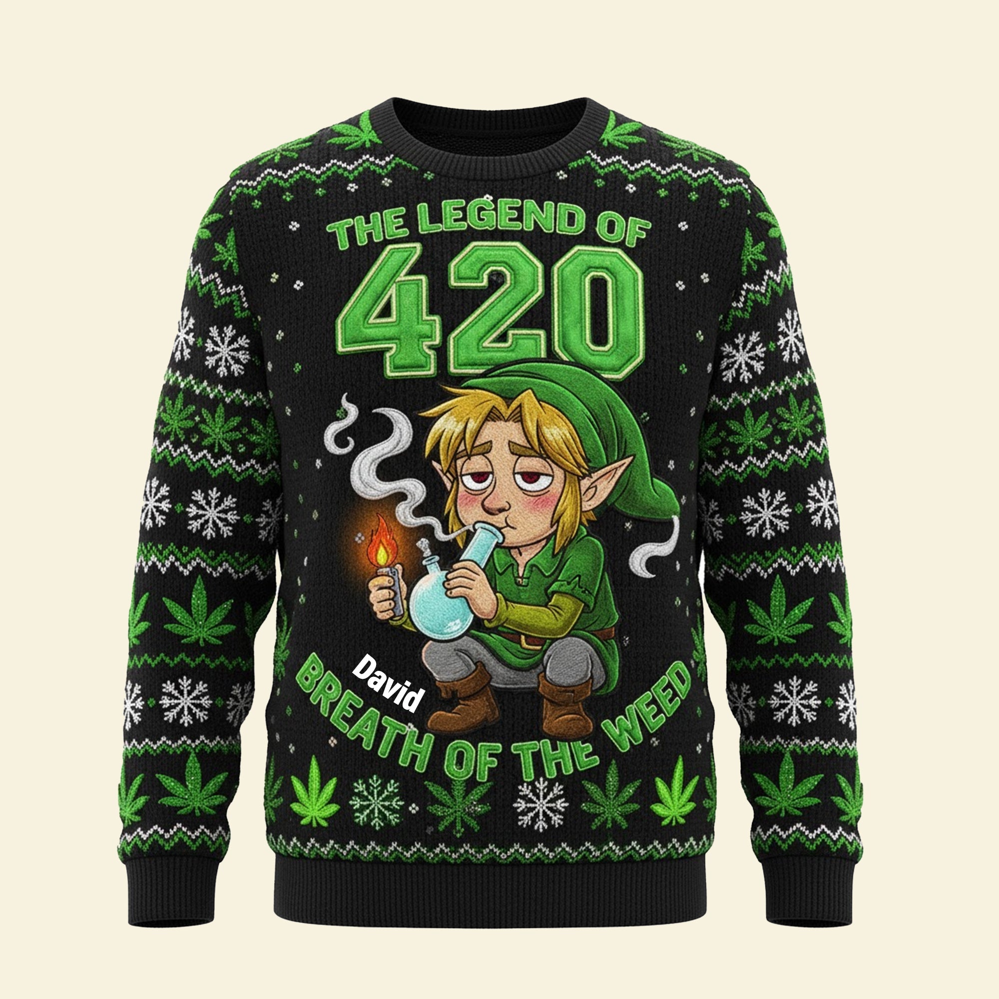 “Unleash Your Inner Legend” - Personalized Knitted Ugly Sweater for Christmas AOP Products PopCulturePrints