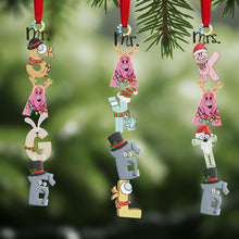 Load image into Gallery viewer, “Celebrate Learning!” Personalized Book Teacher Alphabet Name Acrylic Ornament – Custom Gift for Teachers, Educators and Book Lovers Ornament PopCulturePrints
