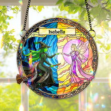 Load image into Gallery viewer, Embrace the Magic: Light x Shadow Witch Suncatcher - Personalized Gift for Witch Lovers Ornament PopCulturePrints
