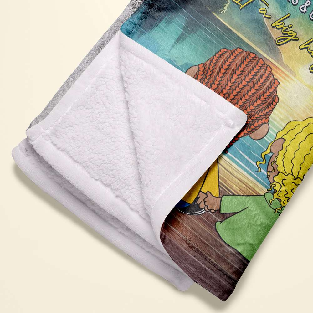 Personalized Cartoon Couple Blanket - The Day I Met You Blanket PopCulturePrints