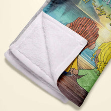 Load image into Gallery viewer, Personalized Cartoon Couple Blanket - The Day I Met You Blanket PopCulturePrints
