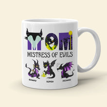 Load image into Gallery viewer, Personalized Evil Mom Mistress of Evils Coffee Mug Coffee Mug PopCulturePrints
