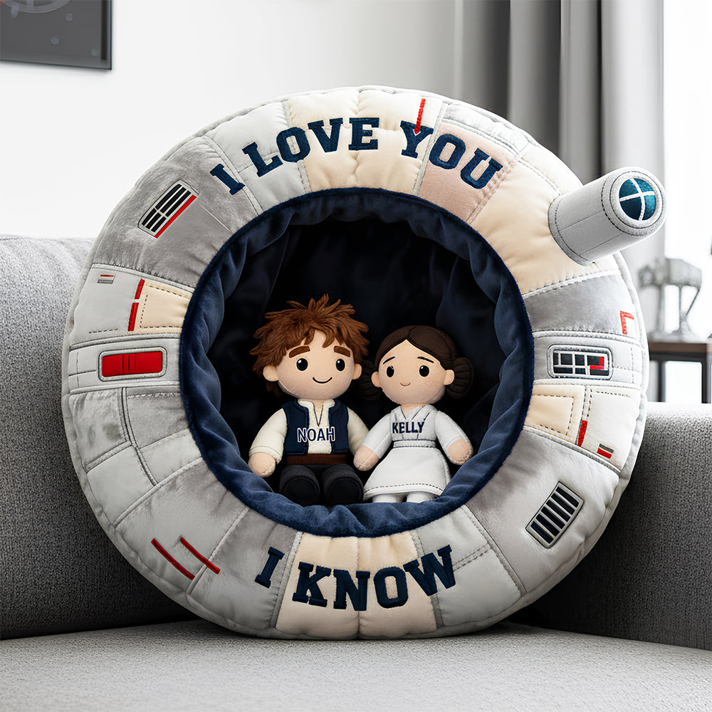 "I Love You!" Custom Shape Pillow - Personalized Gift for Couples, Friends & Family Pillow PopCulturePrints