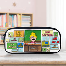 Load image into Gallery viewer, Simpsons-Inspired &#39;Today&#39;s Good Mood Is Sponsored By Weed&#39; T-Shirt Pencil Case PopCulturePrints
