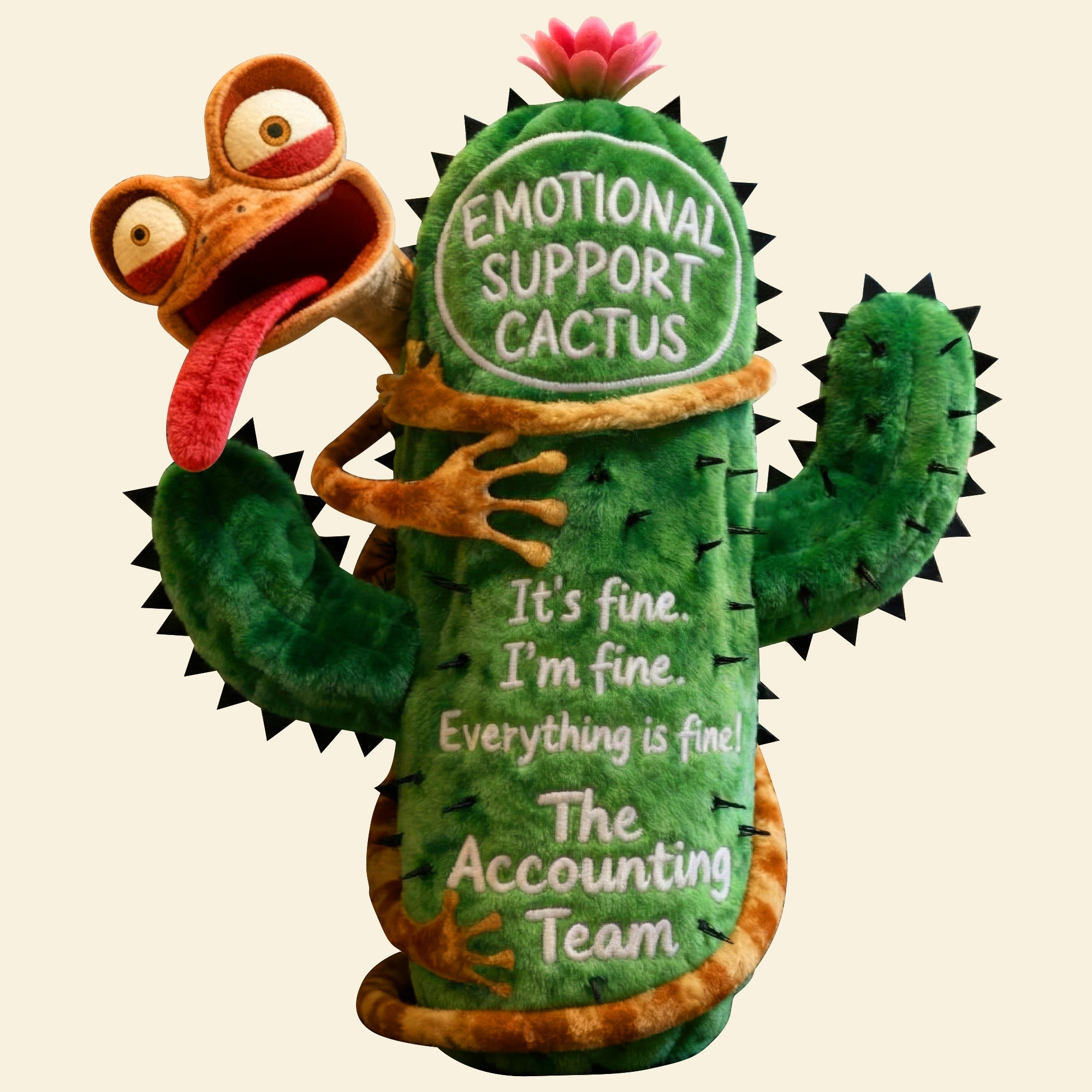 Emotional Support Cactus Custom Shape Pillow - A Fun and Meaningful Personalized Gift Pillow PopCulturePrints