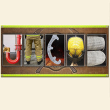 Load image into Gallery viewer, Custom Firefighter Metal Sign - Personalized Gift for Heroes Metal Signs PopCulturePrints
