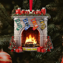 Load image into Gallery viewer, Custom Family Name Wizard Stocking Fireplace Ornament
