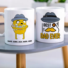 Load image into Gallery viewer, Best Dad Ever Personalized Mug with Custom Names Coffee Mug PopCulturePrints
