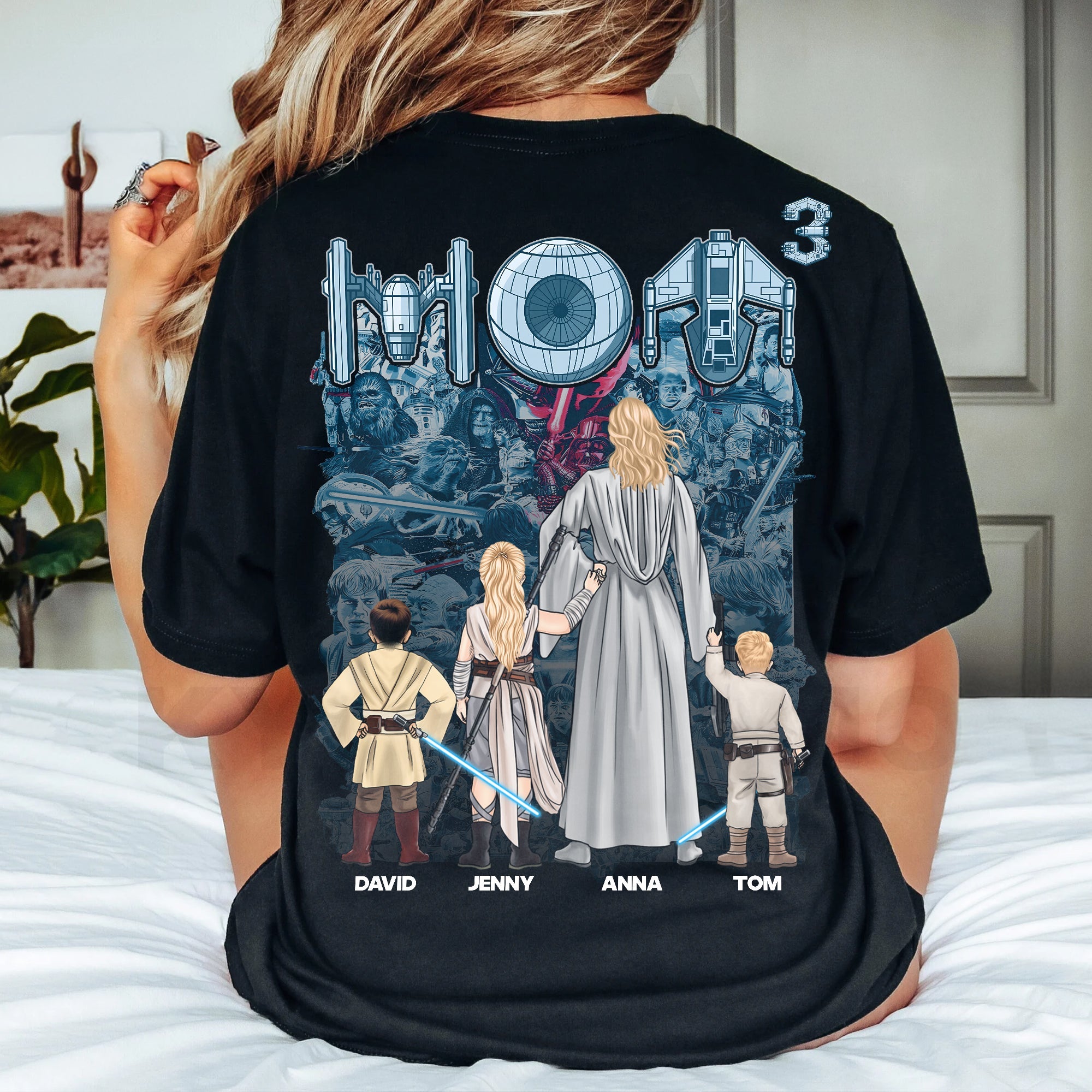 The Best Mom in the Galaxy – Personalized Custom Shirt for Moms, Grandmas, and More Shirts PopCulturePrints