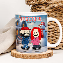 Load image into Gallery viewer, Personalized Couple Coffee Mug - Custom Hand in Hand Design - Valentine&#39;s Day Gifts Coffee Mug PopCulturePrints
