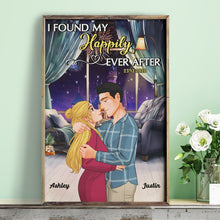 Load image into Gallery viewer, Personalized Couples Canvas Print - I Found My Happily Ever After Poster &amp; Canvas PopCulturePrints

