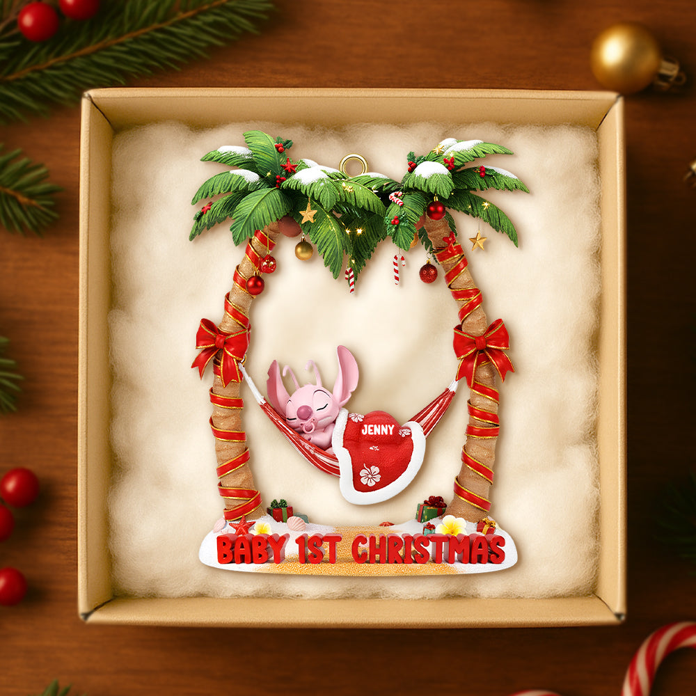 Celebrate Your Baby's 1st Christmas - Personalized Christmas Ornament Ornament PopCulturePrints