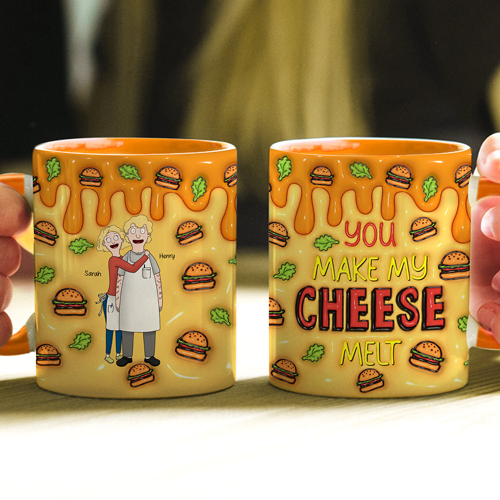 Personalized Cheese Melt Mug for Couples | Unique Gift for Special Occasions Coffee Mug PopCulturePrints