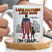 Load image into Gallery viewer, “Like Father Like Son” - Personalized Dad Coffee Mug | Perfect Gift for Dads &amp; Grandpas Coffee Mug PopCulturePrints
