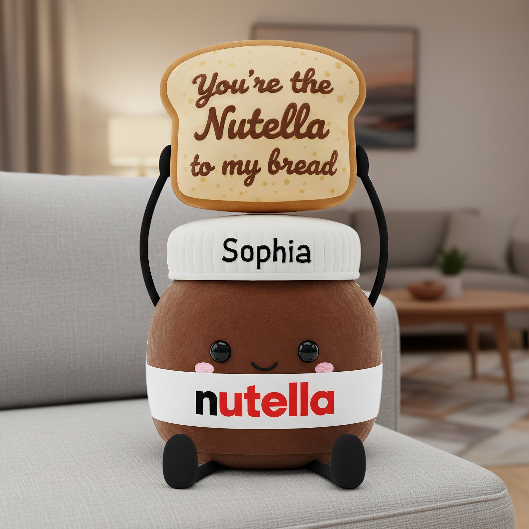 You're the Nutella to My Bread - Personalized Sweet Choco Love Couple Pillow Pillow PopCulturePrints