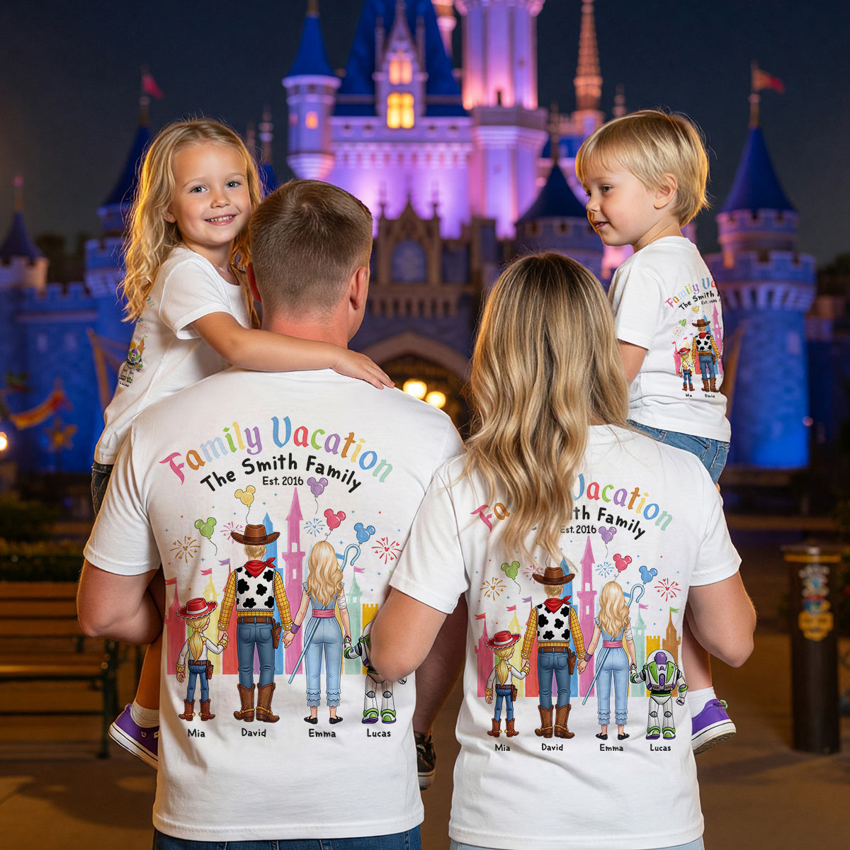 “Create Unforgettable Family Memories” - Personalized Family Vacation Shirt - Custom Gift for Families, Friends, and Kids