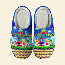 Load image into Gallery viewer, Custom Super Family Christmas Slippers Shoes PopCulturePrints
