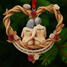 Load image into Gallery viewer, "There's No One Else!" - Old Couple Wood Ornament - Personalized Gift for Couples Ornament PopCulturePrints

