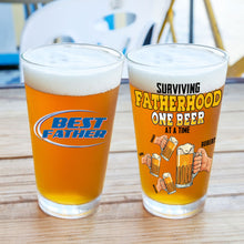 Load image into Gallery viewer, Personalized Beer Glasses for Dad - Best Father Gift Set Beer Glasses PopCulturePrints
