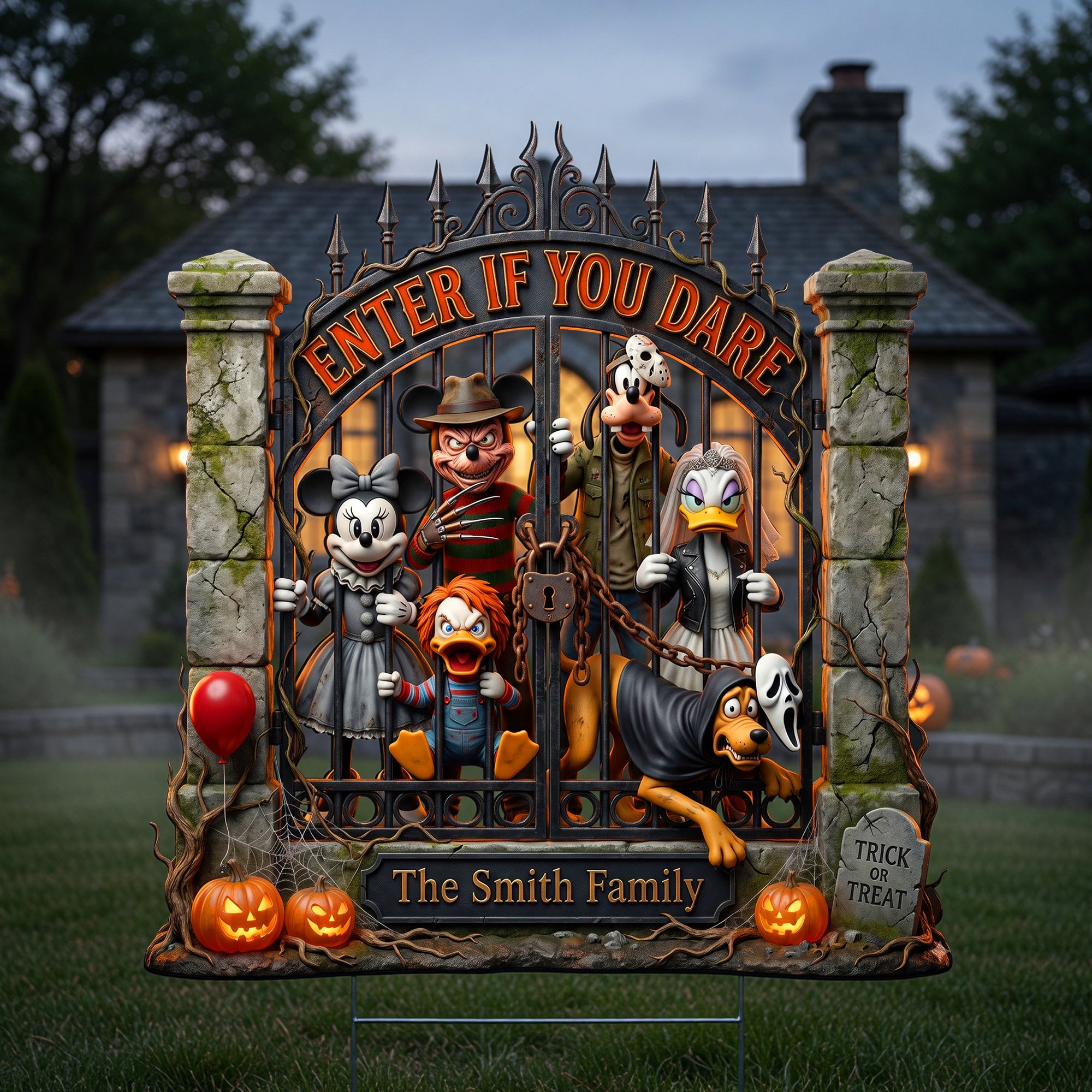 Trick Or Treat Plastic Rectangle Yard Sign - Personalized Gifts For Halloween 03toqn080826 Yard Sign PopCulturePrints