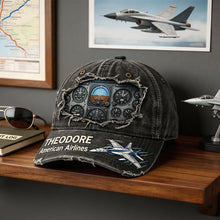 Load image into Gallery viewer, “Fly High with Style” - Customized Airplane Cockpit Instrument Panel Classic Cap - Perfect Gift for Pilots, Aviation Enthusiasts, and Adventure Seekers Caps PopCulturePrints
