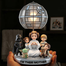 Load image into Gallery viewer, I'm Their Mother - Super Mom &amp; Tiny Fighter Light Box - Personalized Gifts for Mom Light Box PopCulturePrints

